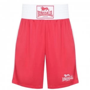 Image of Lonsdale Box Short Mens - Red/White
