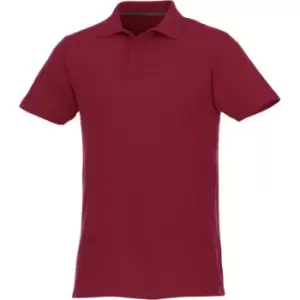 Image of Elevate Mens Helios Short Sleeve Polo Shirt (M) (Burgundy)