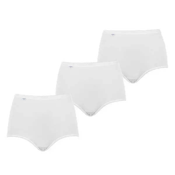 Image of Sloggi 3 Pack Maxi Briefs High Waist Briefs 10 (S) Beige 42420104350
