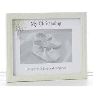 Image of Christening Cross Frame 6x4