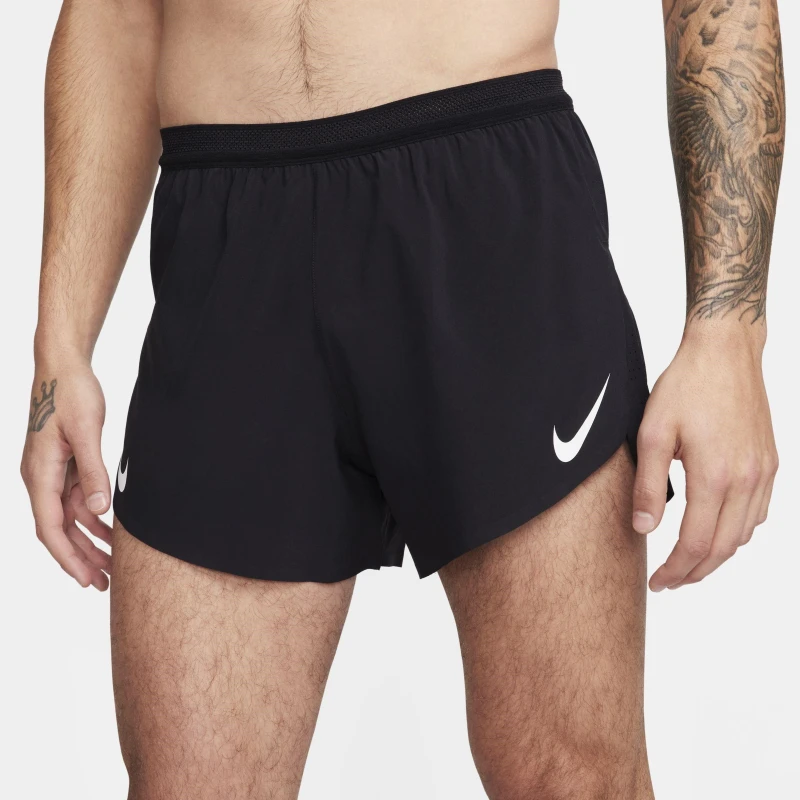 Image of Nike AeroSwift Mens Dri-FIT ADV Shorts Black/Smt White male S