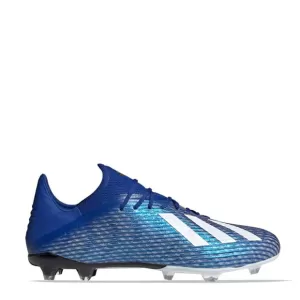 Image of adidas X 19.2 Firm Ground Football Boot - Blue, Size 8, Men