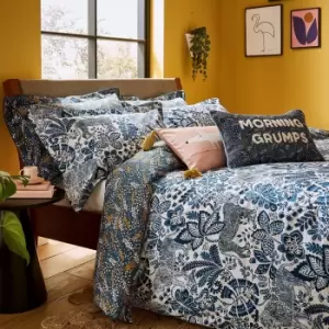 Image of Scion Rumble in the Jungle Double Duvet Cover Set, Denim