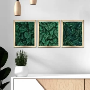 Image of 3ACT-006 Multicolor Decorative Framed MDF Painting (3 Pieces)
