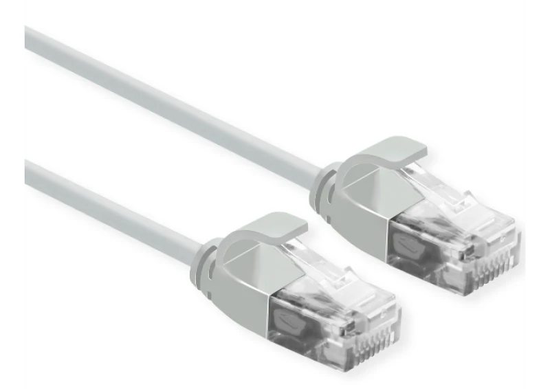 Image of ROLINE 21.15.3903 networking cable Grey 1m Cat6a U/UTP (UTP)