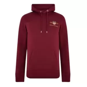 Image of Gant Arc Shield Hoodie Mens - Red