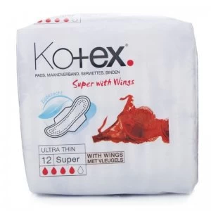 Image of Kotex Super Ultra Thin Pads 12 Pads
