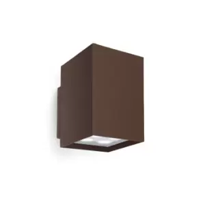 Image of Afrodita Outdoor LED Up & Down Wall Light Brown 10cm 1690lm 3000K IP55