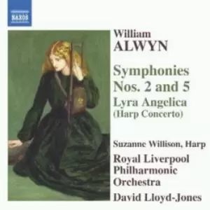 Image of Symphonies Nos 2 and 5 Lyra Angelica Lloyd-jones Rlpo by William Alwyn CD Album