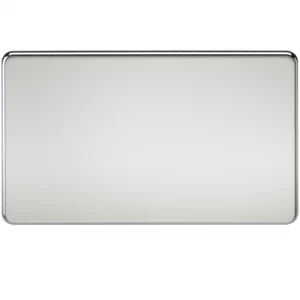 Image of KnightsBridge Screwless 2G Blanking Plate Polished Chrome