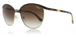Image of Vogue VO4010S Sunglasses Brown / Gold 997/13 57mm