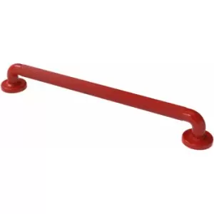 Image of Nymas NymaPRO Plastic Fluted Grab Rail with Concealed Fixings 600mm Length - Red