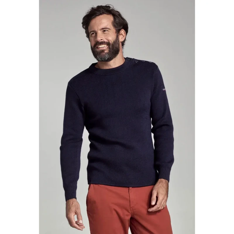 Image of Armor-Lux Marine sweater Armor-Lux groix Bleu Male S