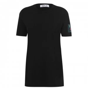 Image of Replay Rose T Shirt - Black 098