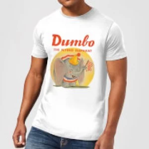 Image of Disney Dumbo Flying Elephant Mens T-Shirt - White