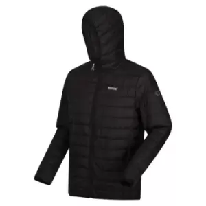 Image of Regatta Hooded Hillpack Quilted Jacket - Black