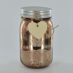 Image of LED Firefly Jar Bronze/Brown H13cm