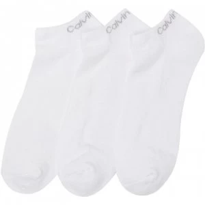 Image of Calvin Klein 3 Pack Trainer Liners - White