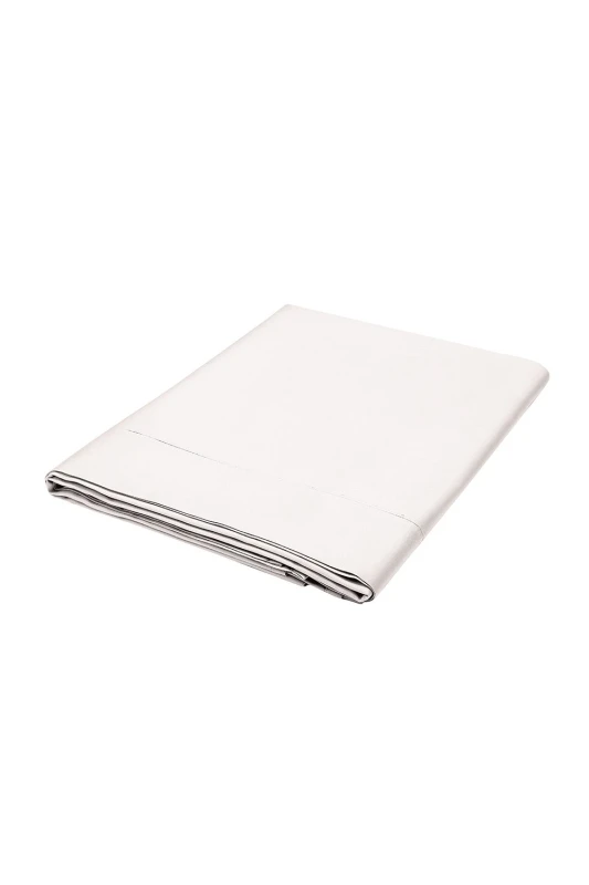 Image of 1951 'Luxury 1000 Thread Count' Egyptian Cotton Flat Sheet in Off-White Size: Super King Flat Off-White Unisex Super King Flat