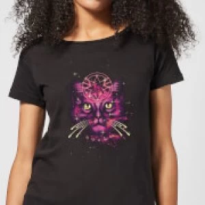 Image of Captain Marvel Neon Goose Womens T-Shirt - Black