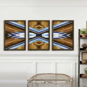 Image of TAH079 Multicolor Decorative Framed MDF Painting (3 Pieces)