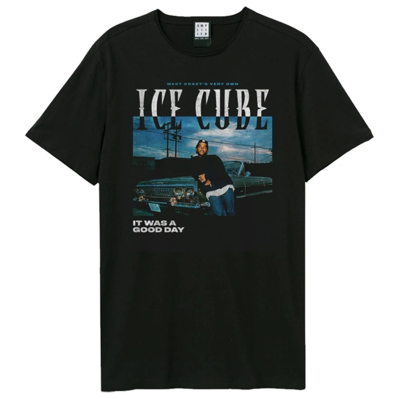 Image of Amplified Amplified Men West Coast's Very Own Ice Cube T-Shirt in Black Size: X-Small Black XS Male 5063806980049