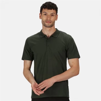 Image of Regatta Sinton Coolweave Jersey Polo Shirt - Deep Forest