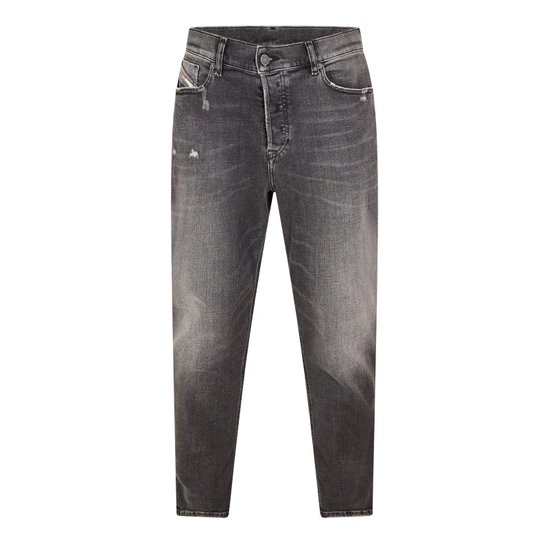 Image of Diesel Defining Tapered Jeans Blk Gry Denim male 30W R