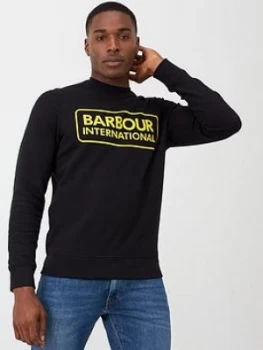 Image of Barbour International Large Logo Sweatshirt - Black
