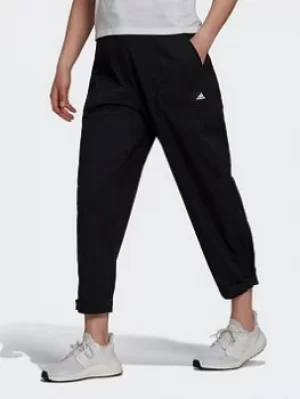 Image of adidas Sportswear Twill Trousers, Black Size M Women