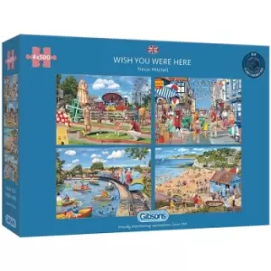 Image of Wish You Were Here Jigsaw Puzzle - 4x 500 Pieces