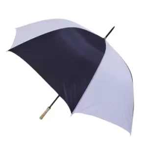 Image of Mens/Womens Unisex Large Automatic Stripe Design, Golf Umbrella (See Description) (Navy and white)