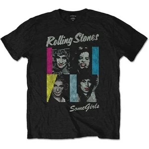Image of The Rolling Stones - Some Girls Unisex Medium T-Shirt - Black
