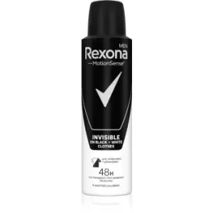Image of Rexona Invisible On Black and White Antiperspirant Deodorant For Him 150ml