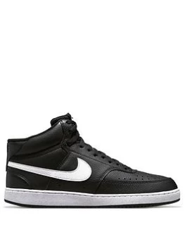 Image of Nike Court Vision Mid - Black/White, Size 9, Men