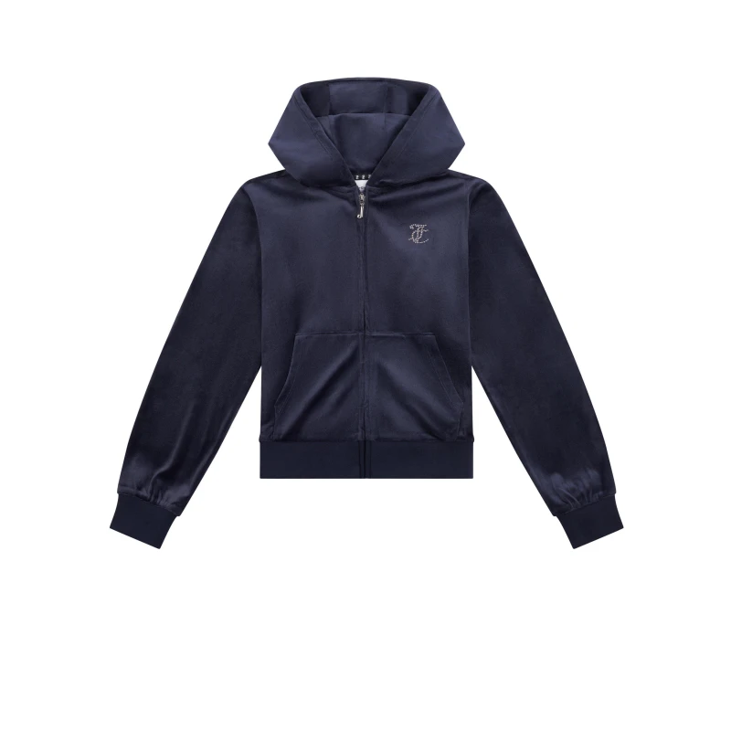 Image of Juicy Couture Velour Hoody Night Sky 883 female 12-13 Yrs
