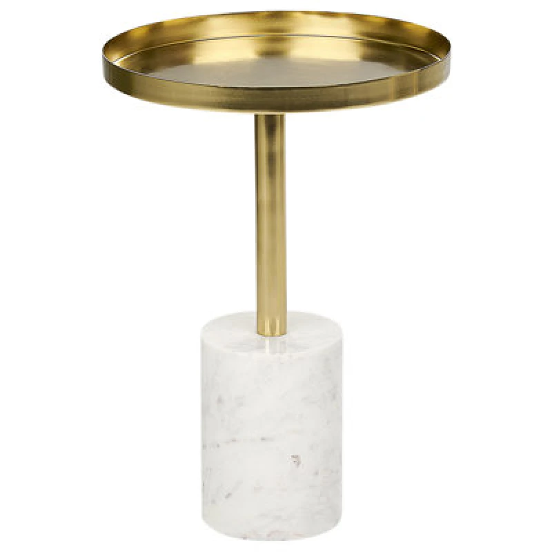 Image of Beliani Side Table Camelo Ii Metal White