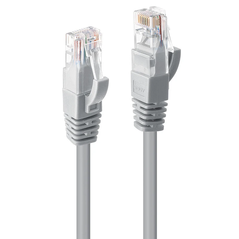 Image of Lindy 1m Cat.6 U/UTP Network Cable. Grey