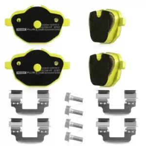 Image of RIDEX PLUS Brake pad set Axle Vers.: Rear 402B0318P Brake pads,Brake pad set, disc brake BMW,5 Touring (F11),5 Limousine (F10),X3 (E83),X3 (F25)