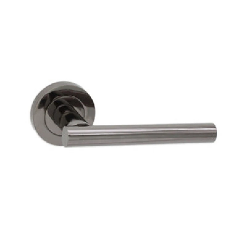 Image of Spira Brass Jura Lever Door Handle Black Nickel