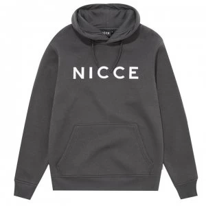 Image of Nicce Logo Hoodie Mens - Grey
