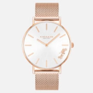 Image of Coach Womens Perry Mesh Strap Watch - Rose Gold