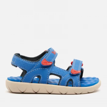 Image of Timberland Toddlers Perkins Row 2-Strap Sandals - Bright Blue - UK 7 Toddler