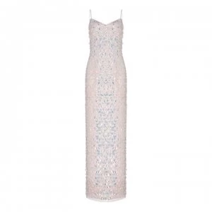 Image of Adrianna Papell Beaded Slim Gown - SHELL