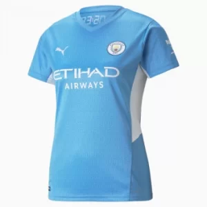 Image of PUMA Man City Home Replica Womens Jersey, Light Blue/White, size Medium, Clothing