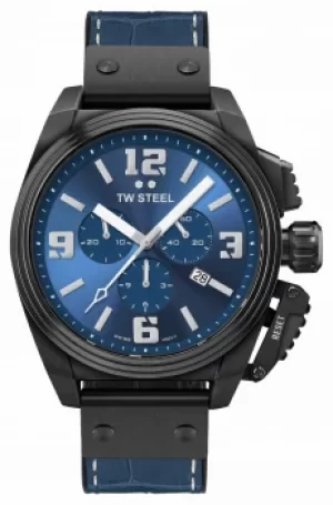 Image of TW Steel Canteen Black PVD Plated Blue Dial TW1016 Watch