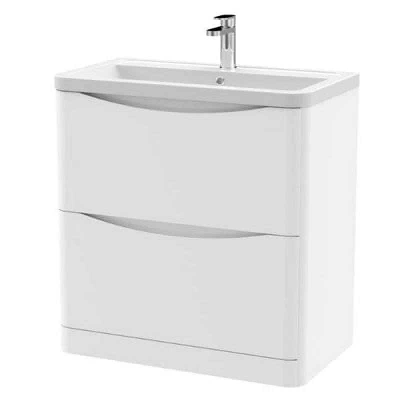 Image of Nuie 800 F/s 2-Drawer Unit & Ceramic Basin