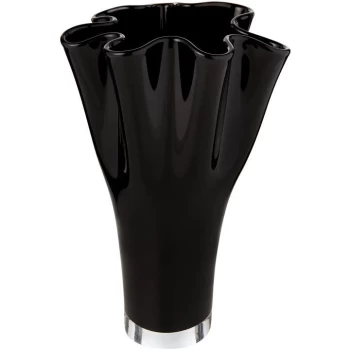 Image of Biba Handkerchief plum vase 30cm - Black