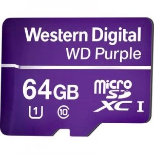 Image of Western Digital WD Purple QD101 64GB MicroSDXC Memory Card WDD064G1P0A