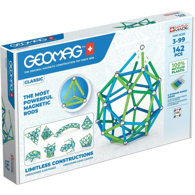 Image of Geomag Classic 142 Magnetic Shapes - 142 Pieces Multi unisex
